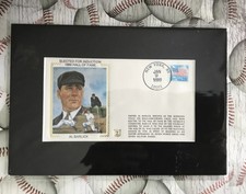 1989 AL BARLICK Induction into Hall of Fame Z Silk Cachet FDC Matted