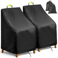 Gartenstuhl SchutzhüLle Abdeckung Uv-BestäNdig Wasserdicht 420D Oxford-Nylon