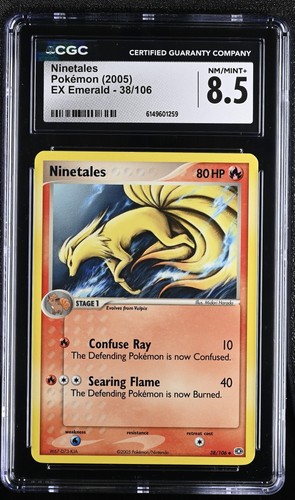 Ninetales graded CGC 8.5 for sale on eBay