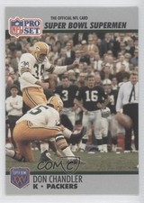 1990 Pro Set Super Bowl XXV Silver Anniversary Box Set Don Chandler #121 0h1