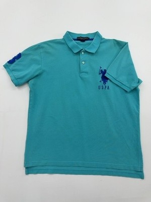 U.S. Polo Assn. Poloshirt Jungen Türkis Größe L Normaler Zustand