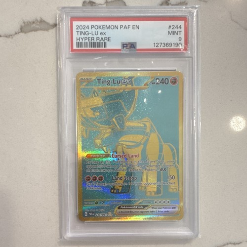 Pokemon Ting-Lu ex SV Paldean Fates 244/091 Hyper Rare Holo 2024 PSA 9
