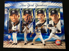 Mariano Rivera, Mike Mussina, Vasquez and Kevin Brown Signed 8x10 Photo  YANKS!!