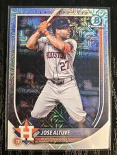 Jose Altuve 2025 Bowman Chrome Mega Box Mojo Refractor #63 Houston Astros 