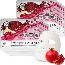 Collagen Face Mask Sheets Skin Care Korean Best seller Nutrition & Firming 10pcs