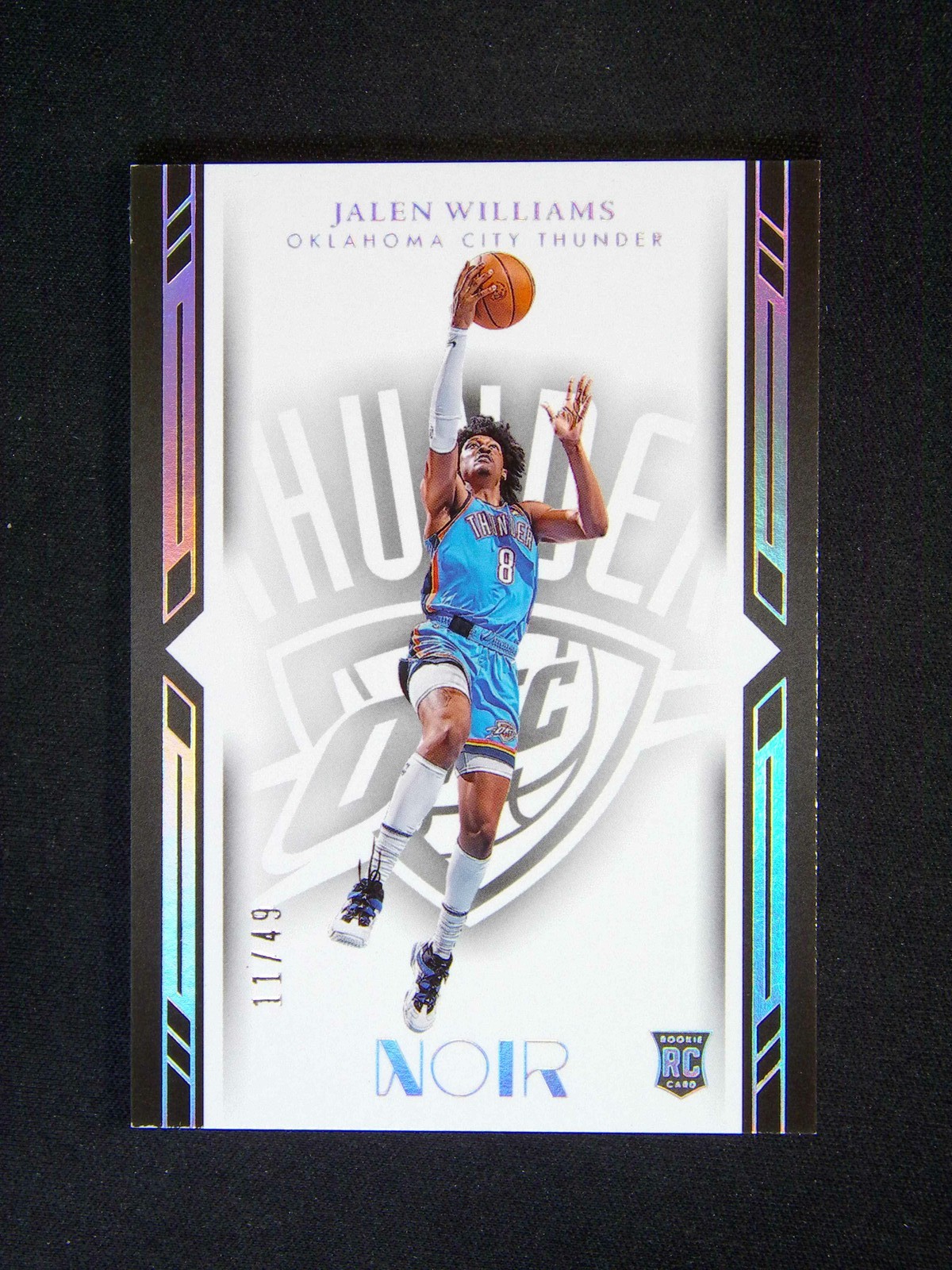 2022-23 Panini Noir Jalen Williams #177 RC Rookie Icon Edition Holo Silver /49