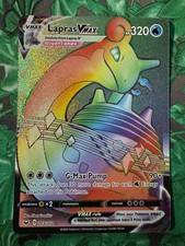 POKEMON TCG Lapras VMAX (SECRECT RAINBOW RARE) 203/202 Sword & Shield on eBay