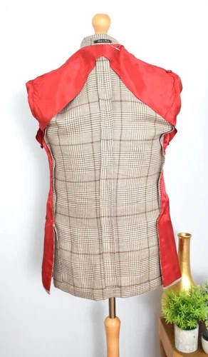 ALEXANDER KRAFT Linen Wool Silk Signature Jacket €1250 Size 36R/46R Small Slim image 13