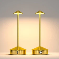 Cordless Table Lamps Set of 2, Portable LED Desk Lamp, 6000mAh Battery Operat...