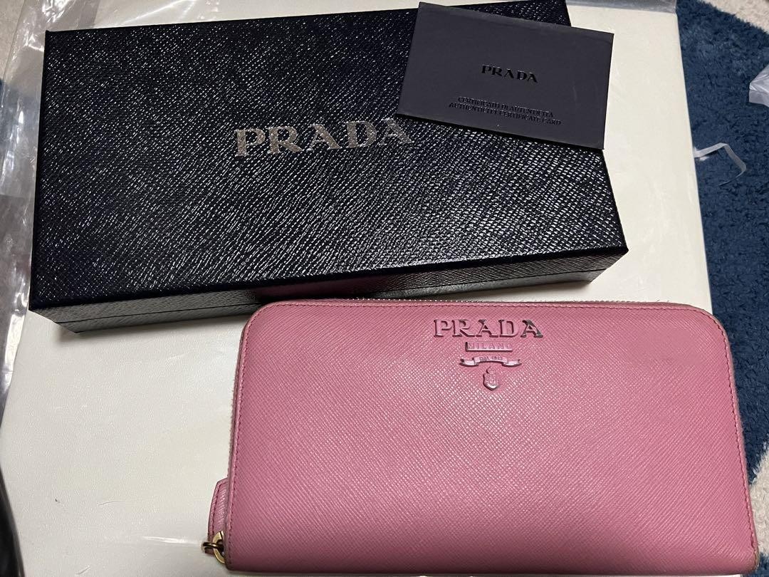 PRADA Long Wallet Long Wallet Pink