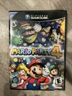 Mario Party 4 GameCube Nintendo - Manual Included Missing Page, Cut Side