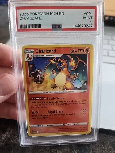 2025 POKEMON MCDONALD’S PROMO CHARIZARD M24 EN #001 PSA 9 MINT