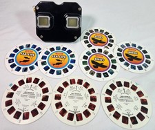 Vintage Sawyers View-Master with 3 Seaworld reels, 2 Sea Life and 3 Birds reels