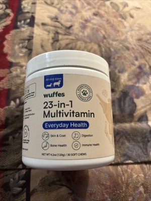 Wuffes 23 In 1 Multivitamin For Dogs All Sizes 30 Count Made In USA Exp 05/2027