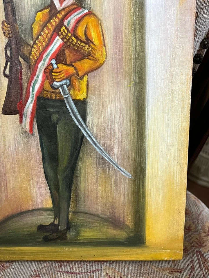 Diego Rivera - Increíble pintura al óleo - Estampada - Firmada - A1 Foto 3 de 4