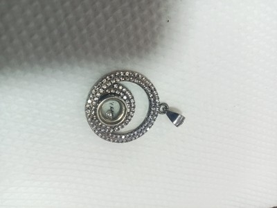 Pendentif Ancien En Argent Massif 925 - Bijou Vintage - Occasion