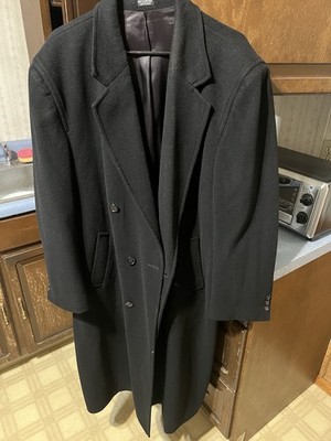 Zylos Men's Cashmere Double Breasted Coat by George Machado Thick, Soft Material