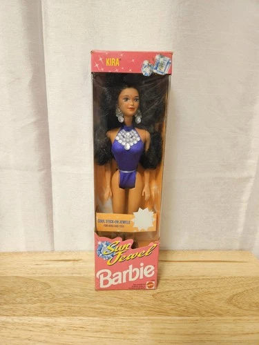 1993 Sun Jewel Kira Barbie #10956 Mattel NRFB Vintage w/ Box Wear