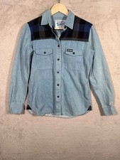 Penfield Trailwear Button Shirt Adult Small Long Sleeve Denim Flannel