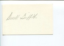 Derrell Griffith LA Los Angeles Dodgers Signed Autograph