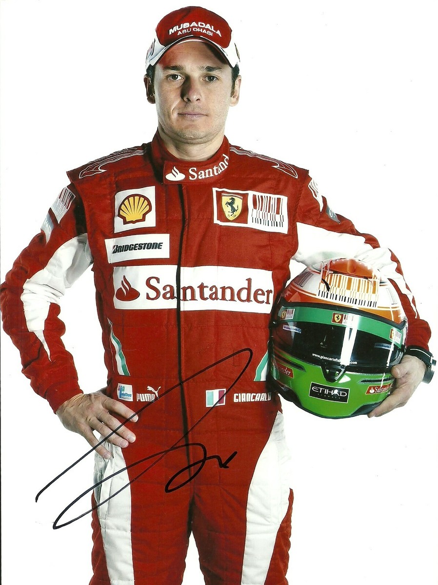 Giancarlo Fisichella 2009 Italian Grand Prix signed photo F1