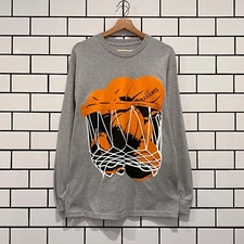 PLEASURES HOOPS LONG SLEEVE TEE HEATHER GREY