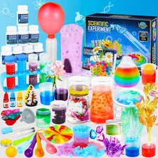 Science Kit for Kids,80 Science Lab Experiments,Scientist Costume Role Play STEM