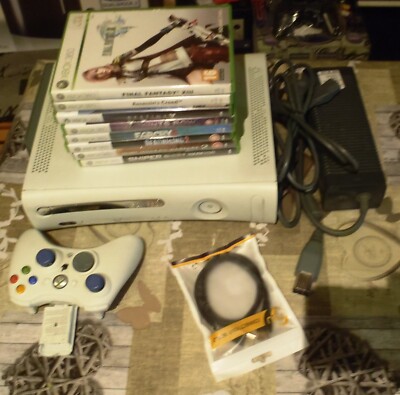 Xbox 360 Pro Konsole HDMI+Controller+250GB FFXIII HDD &  8 Spiele USK18