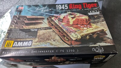 Munition Mig Jimenez 1/35 1945 Königstiger (Henschel Turm) OOP Bausatz - teilweise angefangen
