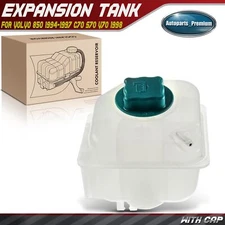 Engine Coolant Expansion Tank w/ Cap for Volvo 850 94-97 C70 S70 V70 1998 Front
