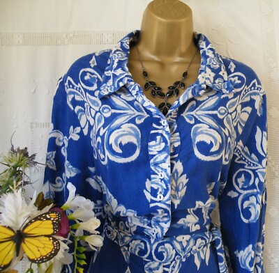  ***** MONSOON PRE-OWNED ''JOANNAH COBALT'' DRESS SIZE 10****** 