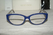 Brand New Authentic Versace Eyeglass 3183 Blue 5085 Size 54-16mm Case