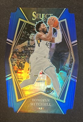 Donovan Mitchell #178 | 2021-22 Panini Select Blue Prizms Die Cut  /249