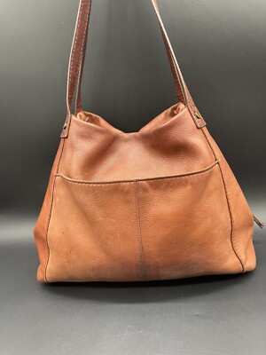 American Leather Co. Tan Women\'s Bag American Leather Co. Liberty Camel Brown Pebbled Leather  main image 4