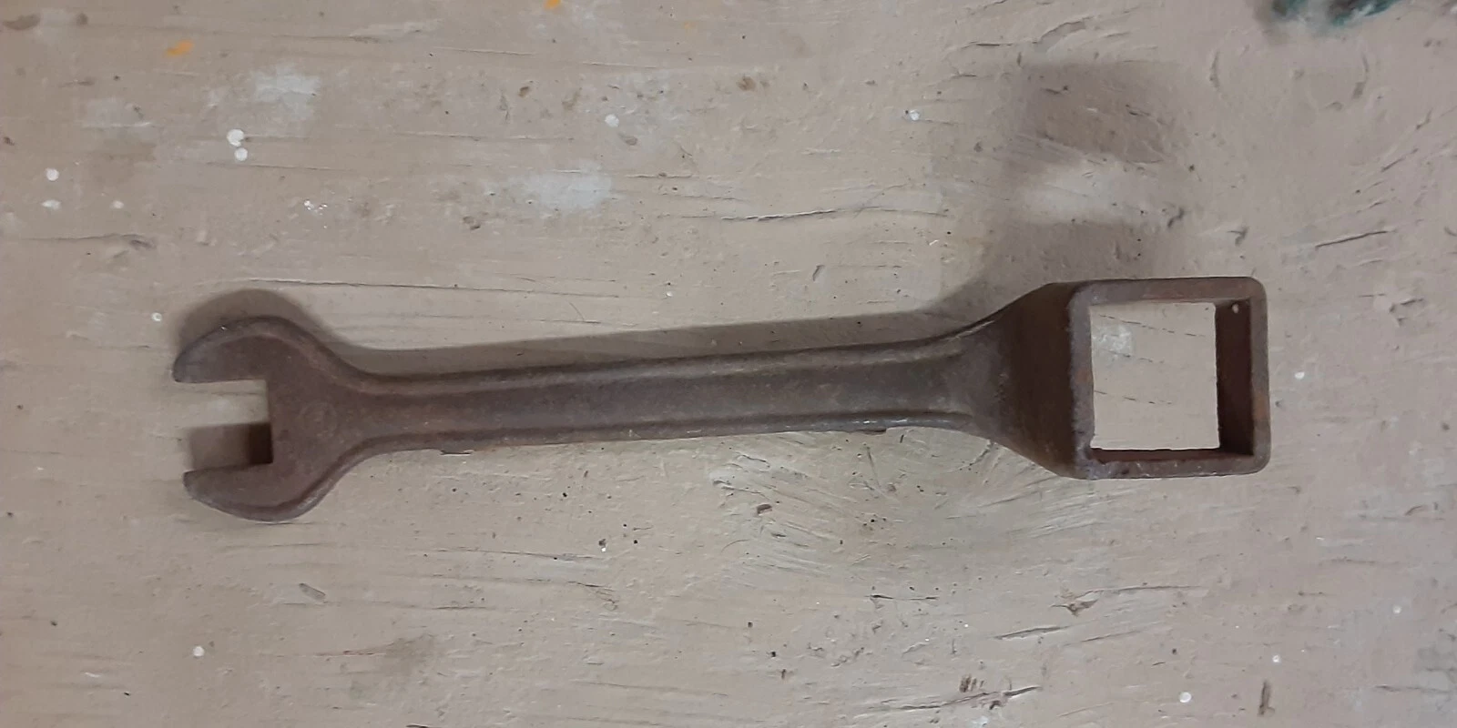 Vintage Square End Open End Wrench Wagon Wheel, Farm Equipment
