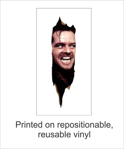 The Shining Here's Johnny Repositionable Decal + REDRUM Removable Decal Sticker - Picture 3 of 4