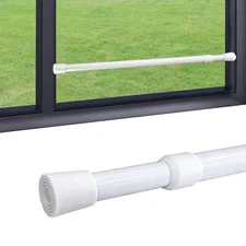 toresper 1 Pack Window Security Bars Adjustable Sliding Glass Door Lock Bars