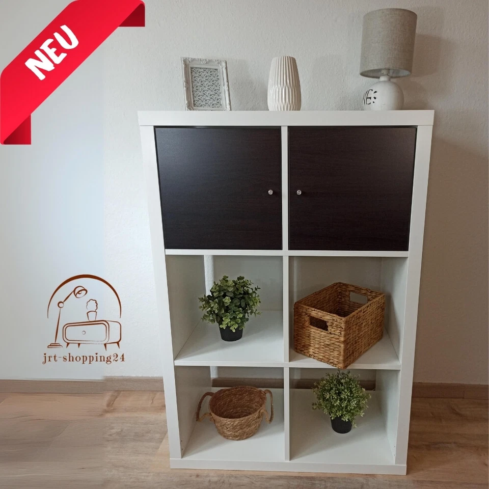 🔵🟡 IKEA Kallax Regal 112x77 6 Fächer Wandregal Sideboard Hängeregal Raumteiler - Bild 3 von 4