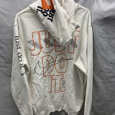 NIKE JDI Just Do It Club Orange Pullover Hoodie Men's Size 2XL