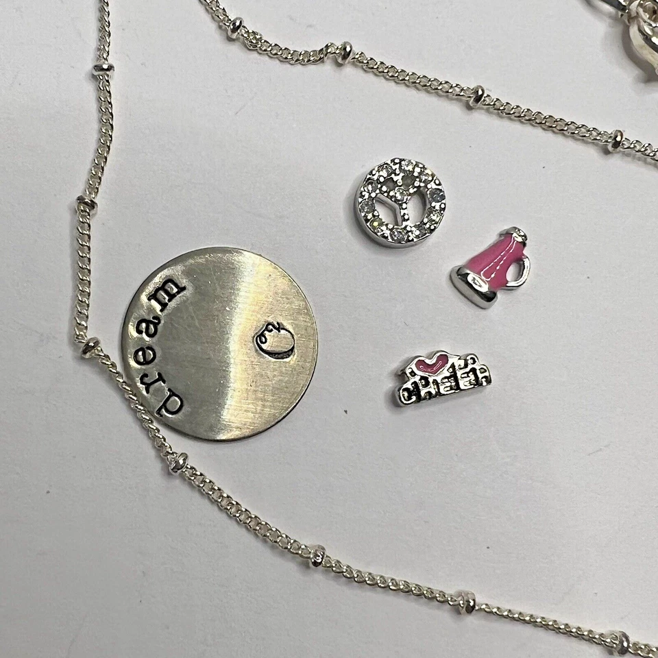 Collar Origami Búho Tono Plata con Dijes de Alegría Paz Placa Medallón Sueño Foto 3 de 4