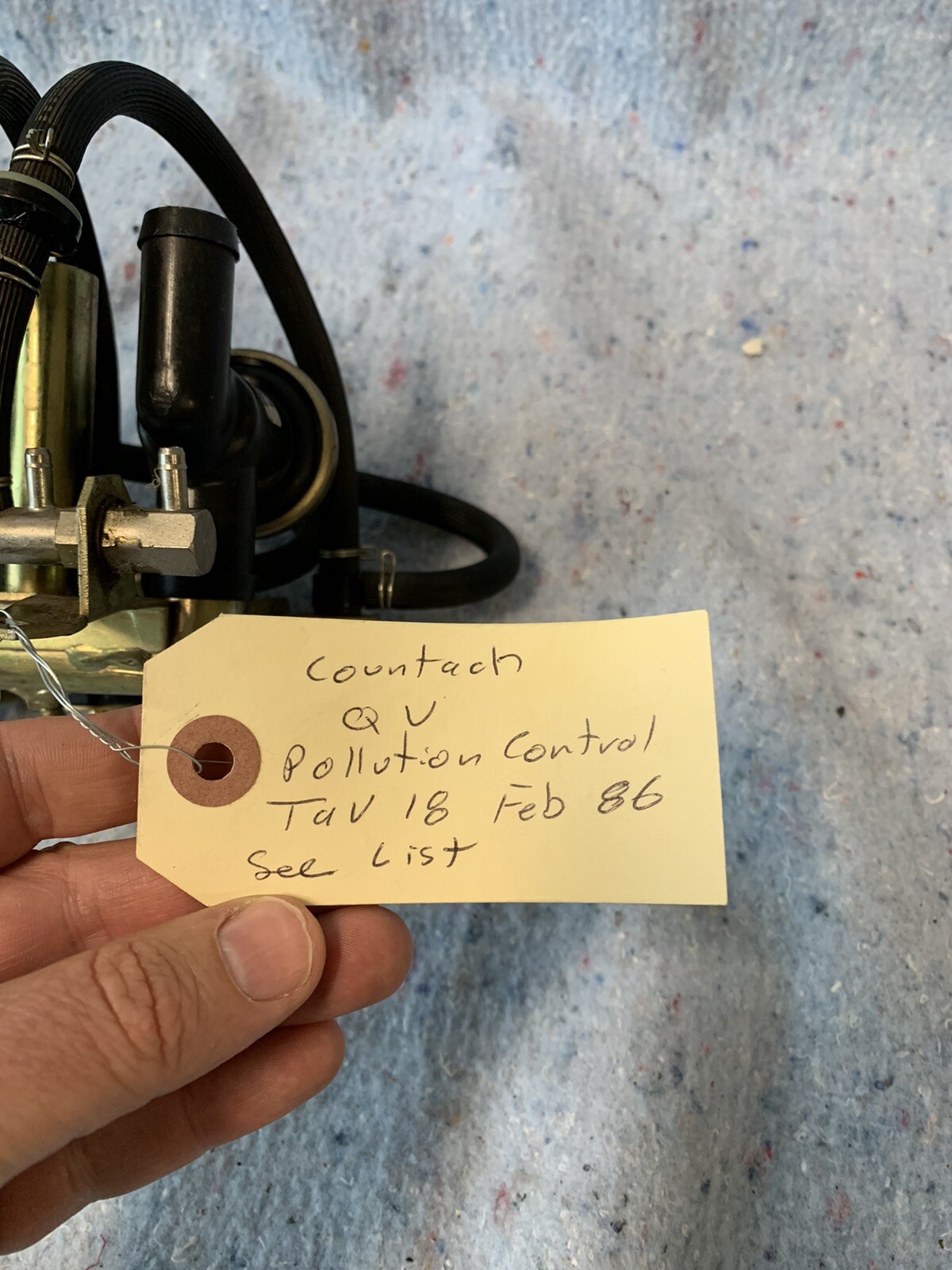 Lamborghini Countach QV Air Polution System OEM