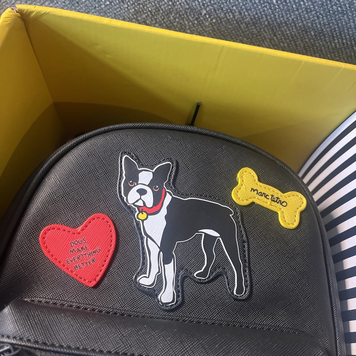 Marc Tetro Boston Terrier Mini Backpack Gift Set NEW! Marc Tetro 3pc Set BOSTON TERRIER Mini Backpack, Keychain  main image 4