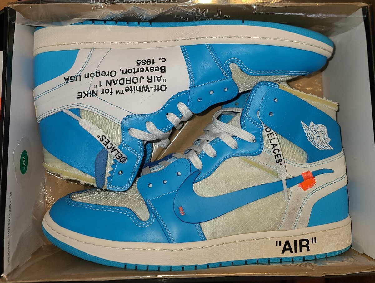 Size 12 - Jordan 1 Retro OG x Off-White High UNC Sz 12 Worn