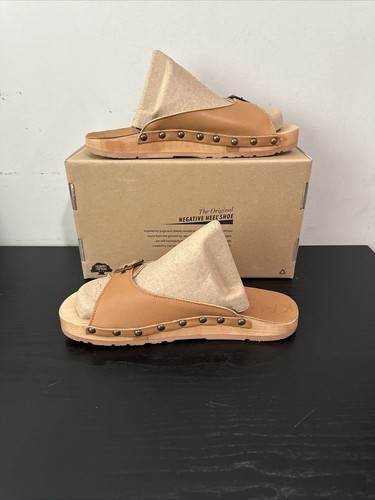 Scarpa Kalso Earth SERENITY misura 9,5 tacco negativo sandalo donna pelle cognac - Foto 2 di 11