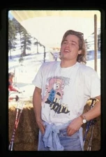 Brad Pitt young 1988 photographer stamped portrait original 35mm Transparency 