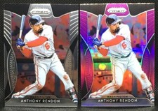  (2) Anthony Rendon 2019 Panini Prizm Purple Hyper parallel & Base #138