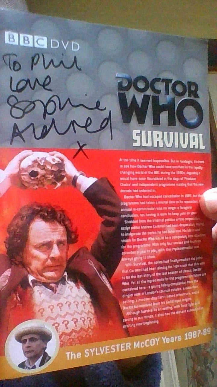 Doctor Who - Survival 2 disc - signed autograph on insert - SOPHIE ALDRED  (ACE)