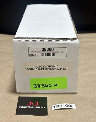 BRAND NEW- Yokogawa SC42-GP04/10 Conductivity Probe CSGP-10.0-PT1000-33 -3/4 NPT