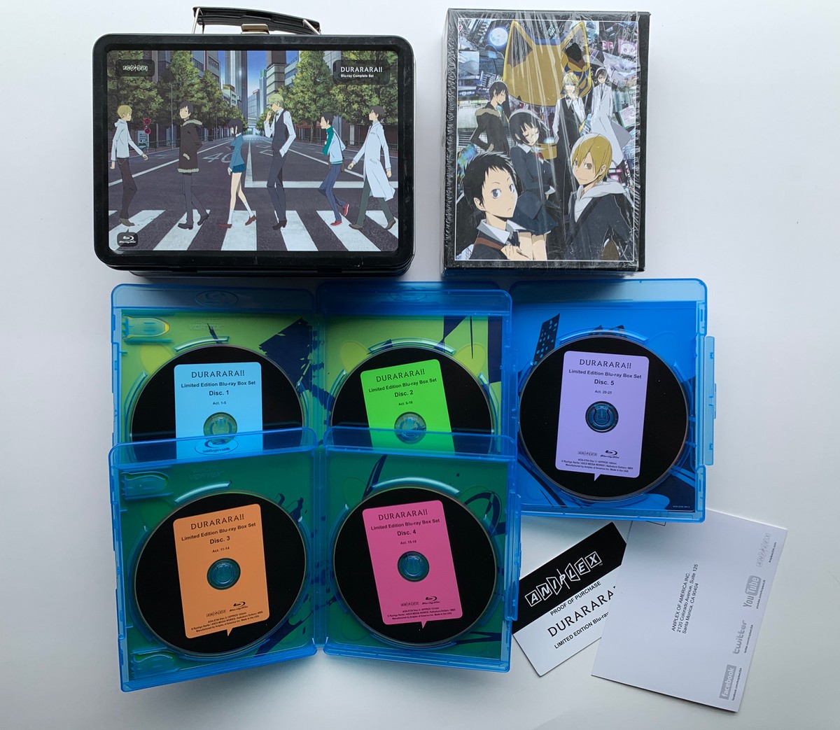 Durarara!! DRRR!! Aniplex Blu-ray Season 1 Lunch Box Set