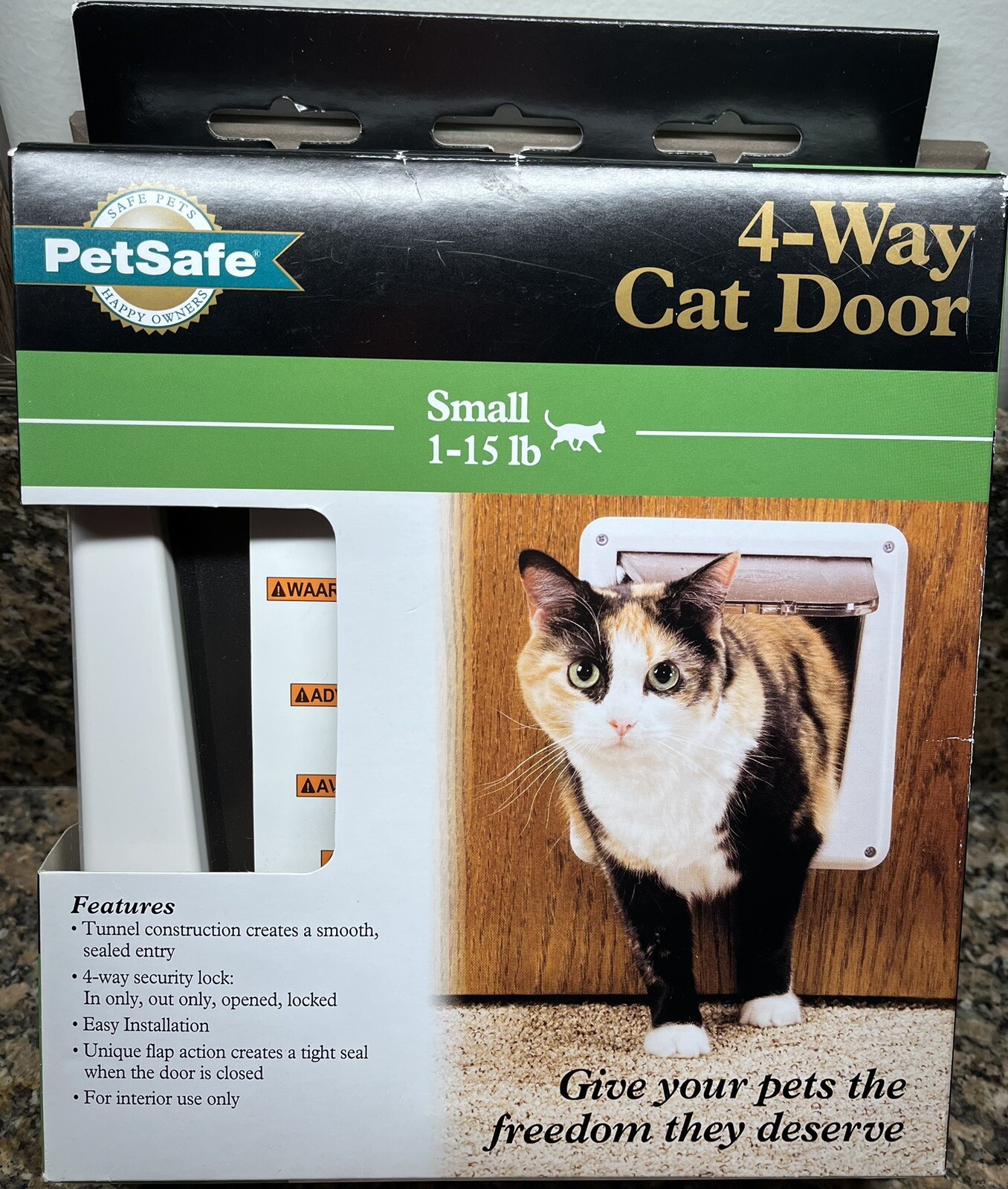 PetSafe Cat Door 4 Way Locking Indoor Small 115 Lb Premium Series P1